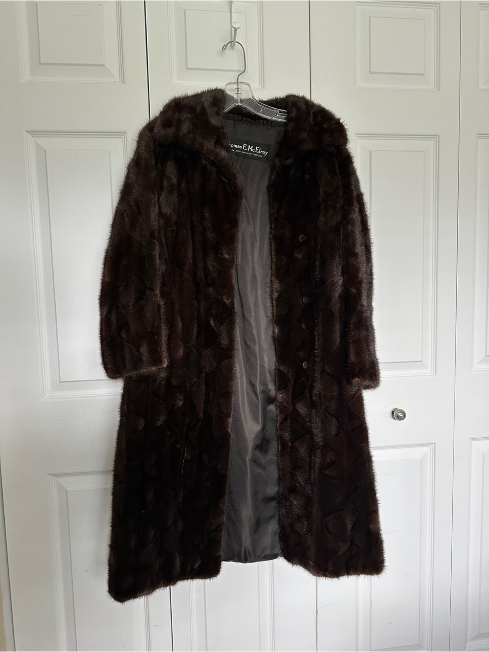 Dark Brown Mink Trench Coat